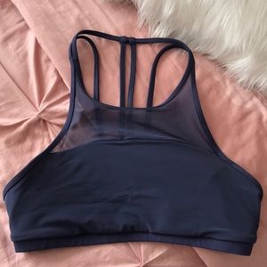 Lululemon Blue Mesh Sports Bra
